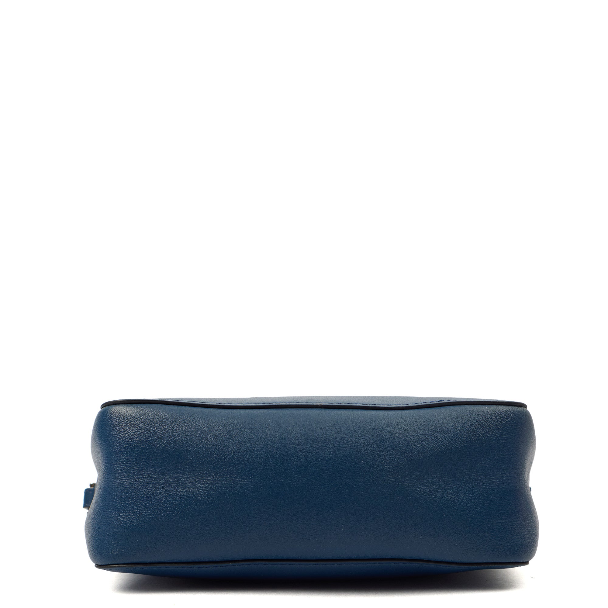 Mulberry Cross Body Blossom Pochette with strap  in Blue, Calfskin Leather