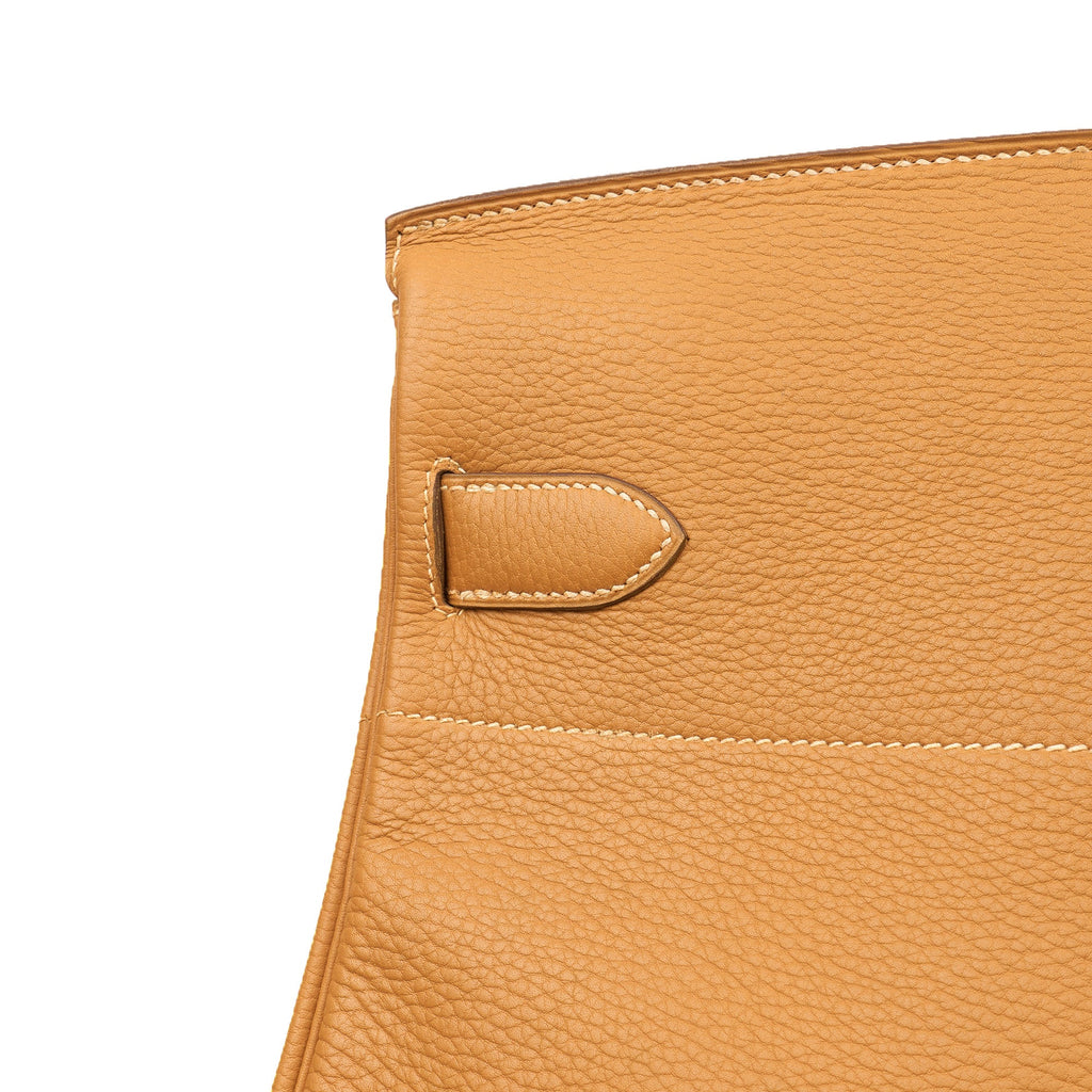 Hermes HAC (Haut à Courroies) 55 in Naturel Sable, Ardennes Leather