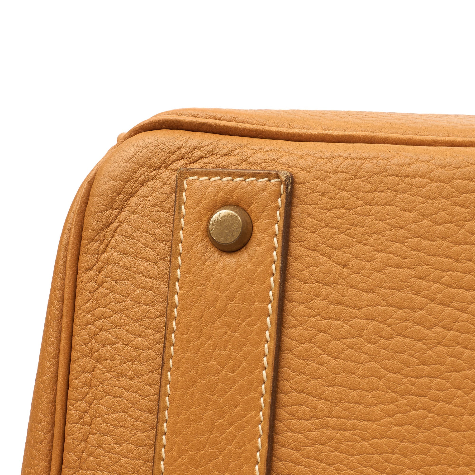 Hermes HAC (Haut à Courroies) 55 in Naturel Sable, Ardennes Leather