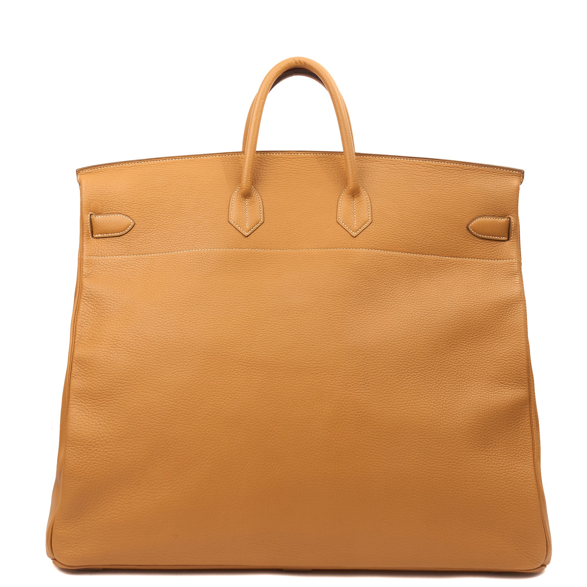 Hermes HAC (Haut à Courroies) 55 in Naturel Sable, Ardennes Leather