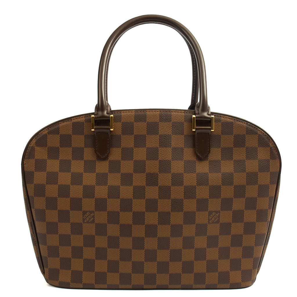 Louis Vuitton Top Handle Saria in Damier Ebene, Canvas