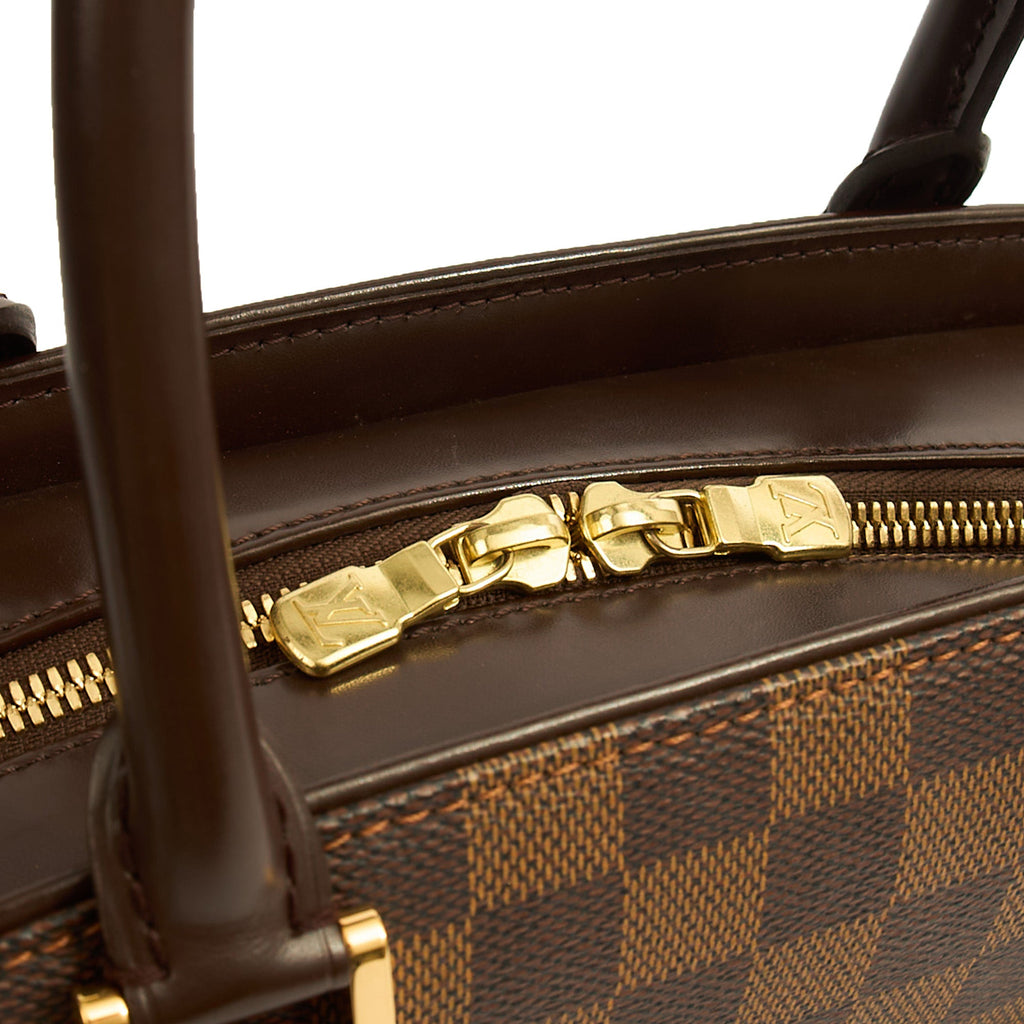 Louis Vuitton Top Handle Saria in Damier Ebene, Canvas