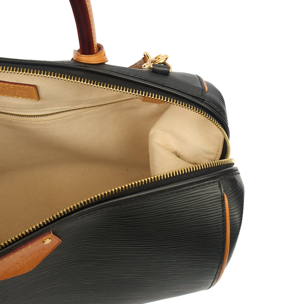 Louis Vuitton Top Handle Doc bag in Black, Epi Leather
