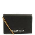 Balenciaga Cross Body Gossip Wallet On Chain in Black, Veau (Calfskin)