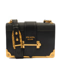 Prada Mini Bag Cahier Small in Black, Leather