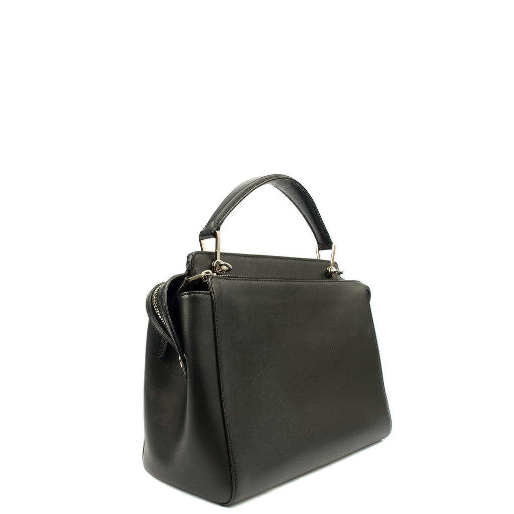 Fendi Tote Dot Com in Black, Leather