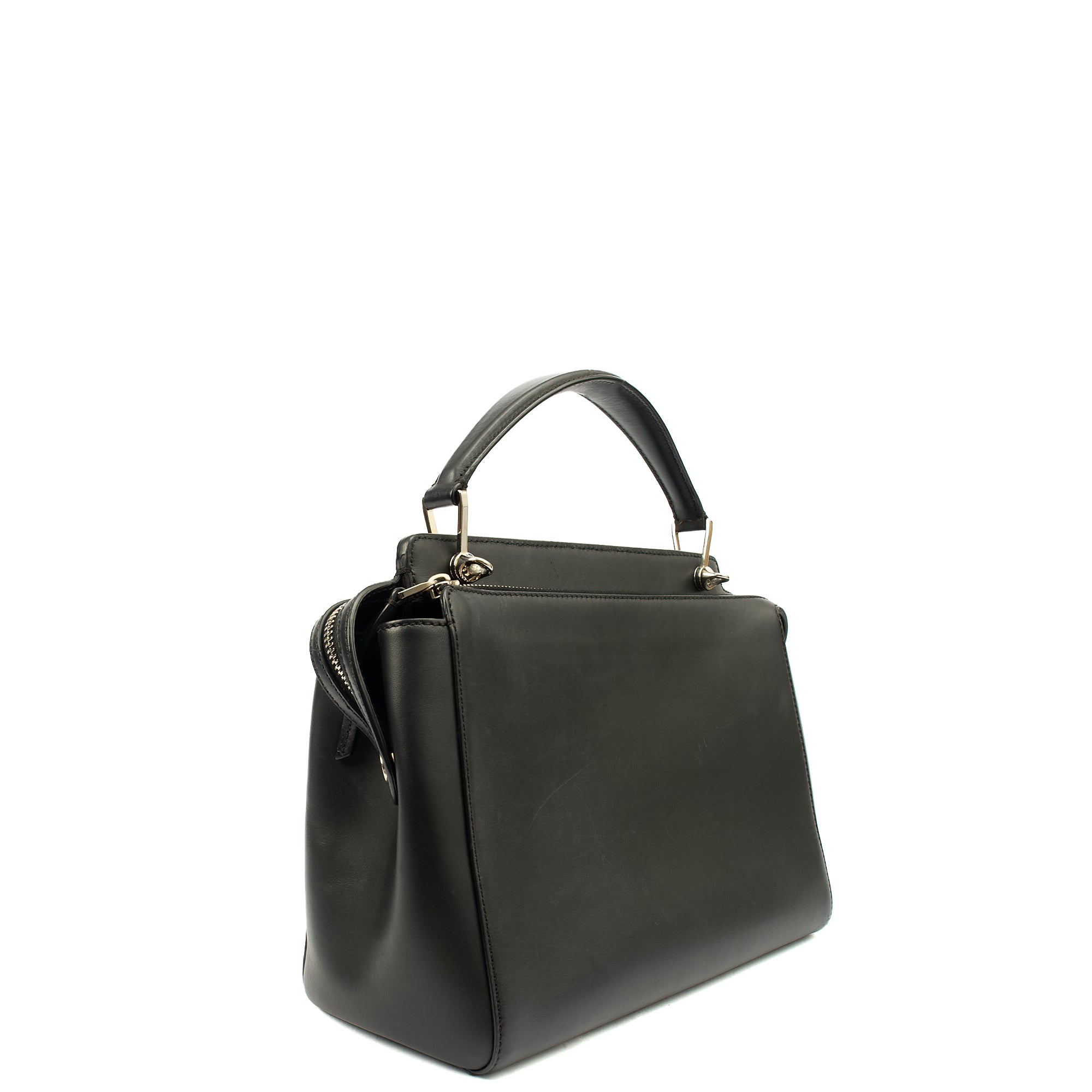 Fendi Tote Dot Com in Black, Leather