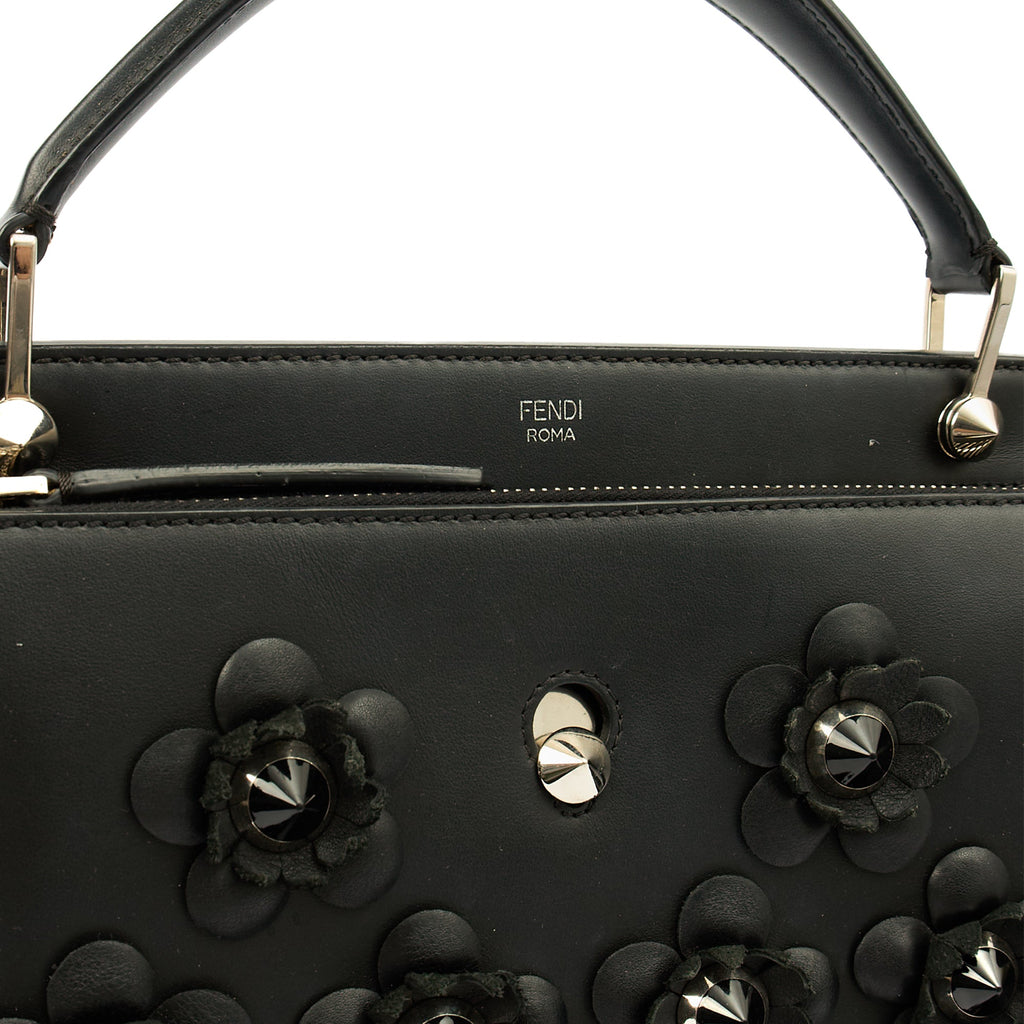 Fendi Tote Dot Com in Black, Leather