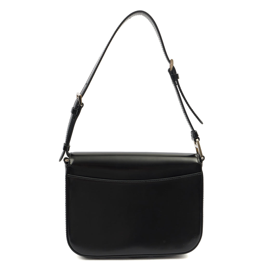 Prada Shoulder Bag Shoulder Bag in Black, Patent Leather