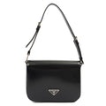 Prada Shoulder Bag Shoulder Bag in Black, Patent Leather
