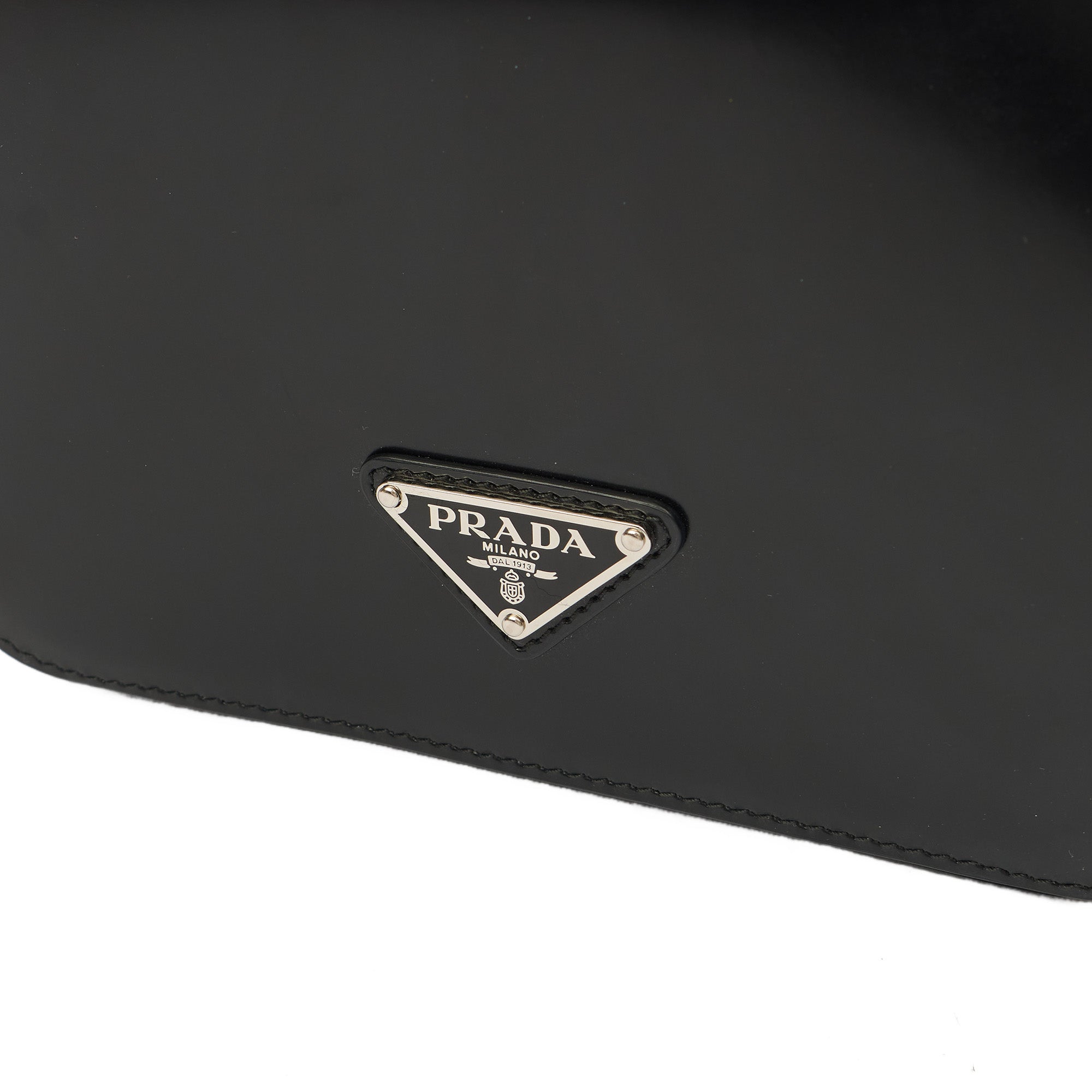 Prada Shoulder Bag Shoulder Bag in Black, Patent Leather