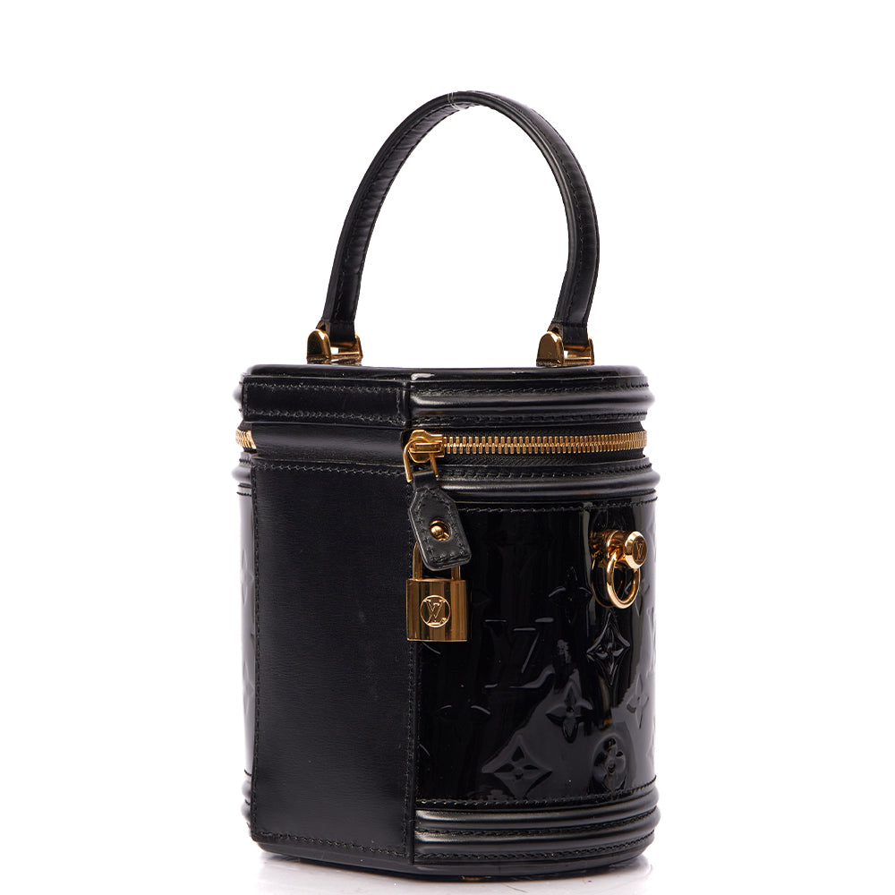 Louis Vuitton Cross Body Cannes in Black, Vernis