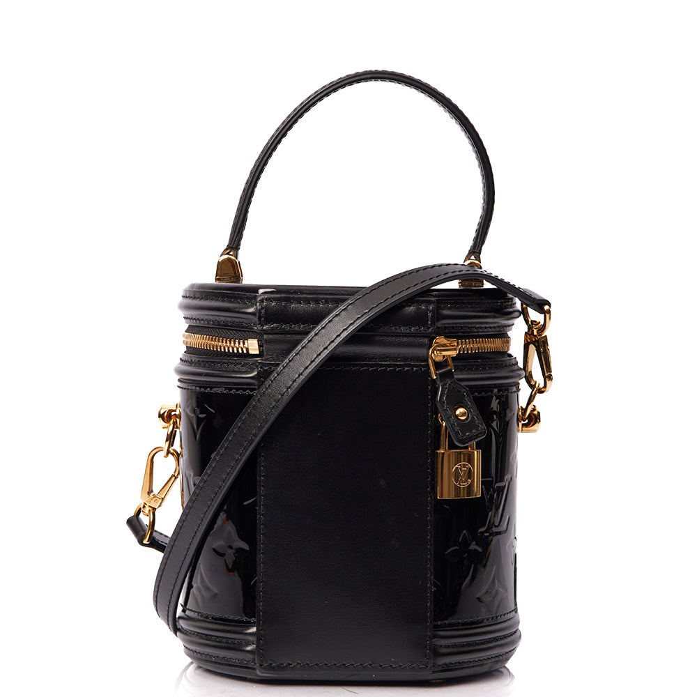 Louis Vuitton Cross Body Cannes in Black, Vernis