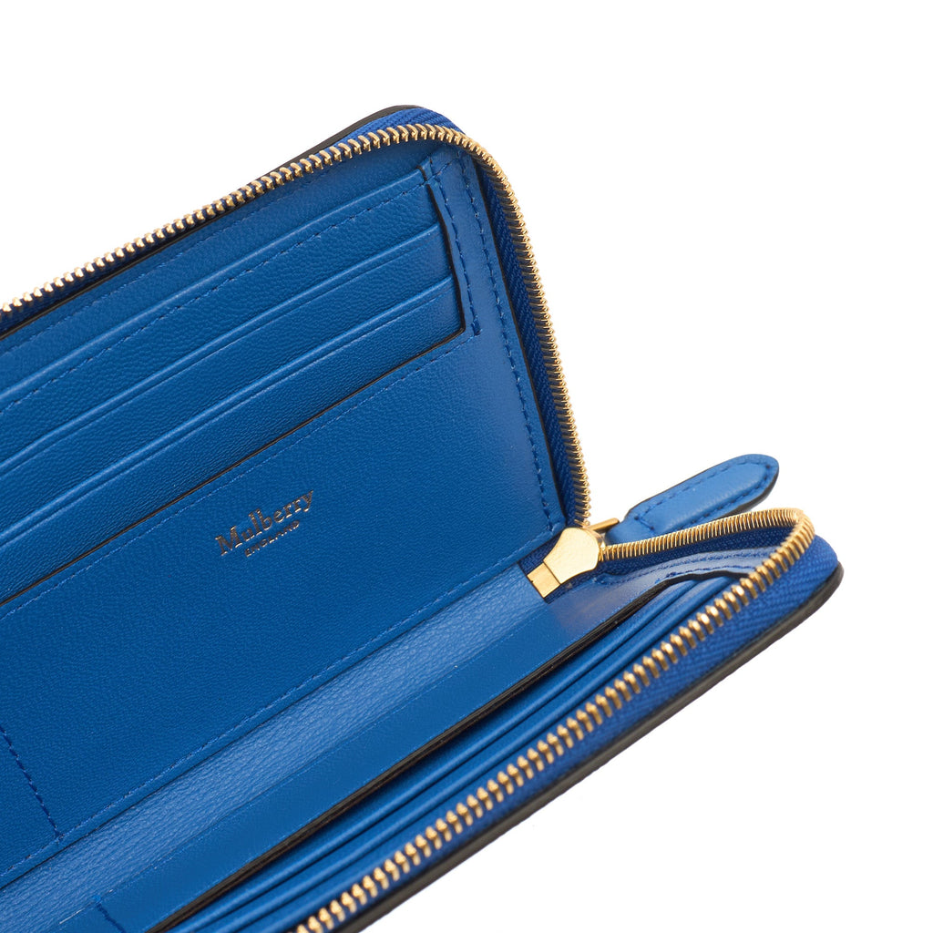 Mulberry Purse Wallet in Porcelain Blue, Leather