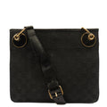 Gucci Cross Body Vintage Shoulder Bag in Black, GG Canvas