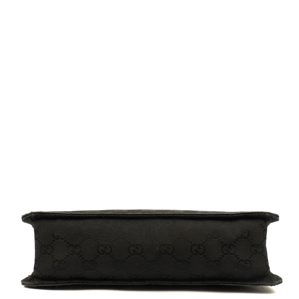 Gucci Cross Body Vintage Shoulder Bag in Black, GG Canvas