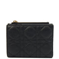 Christian Dior Purse Lady Dior Wallet in Black, Leather