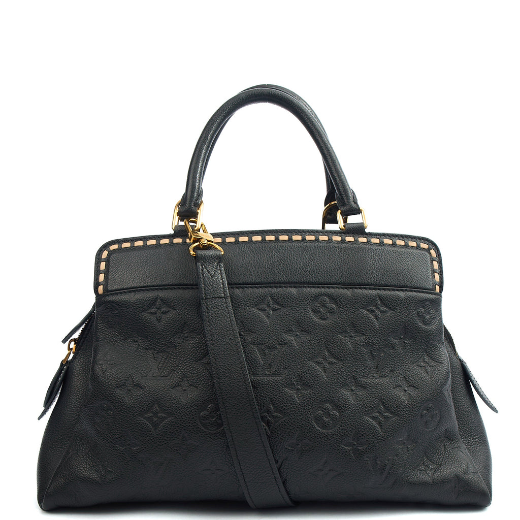 Louis Vuitton Tote Vosges in Black, Empreinte Leather