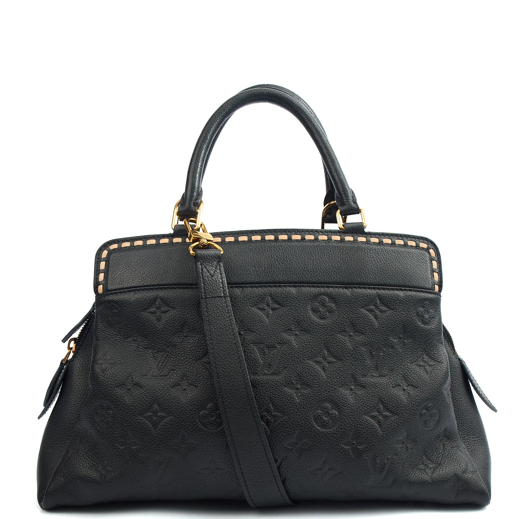 Louis Vuitton Tote Vosges in Black, Empreinte Leather