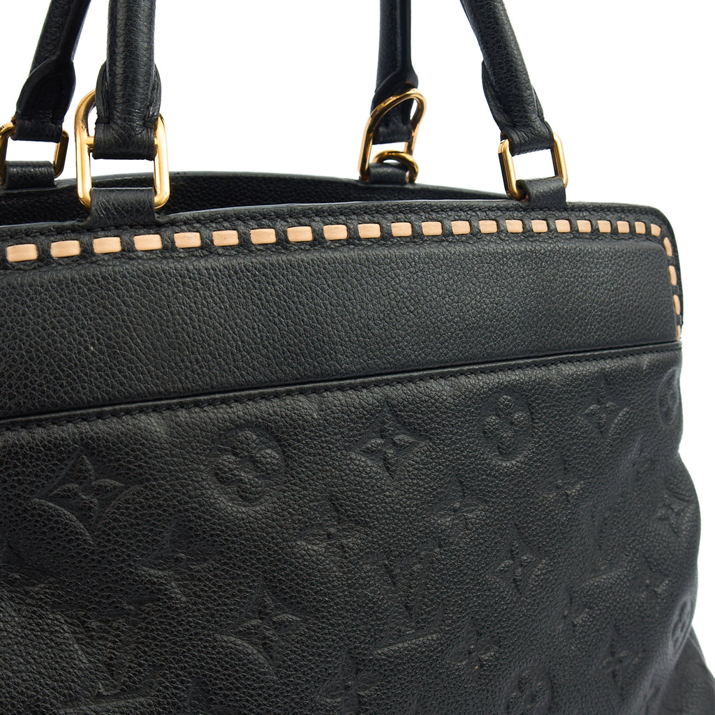 Louis Vuitton Tote Vosges in Black, Empreinte Leather