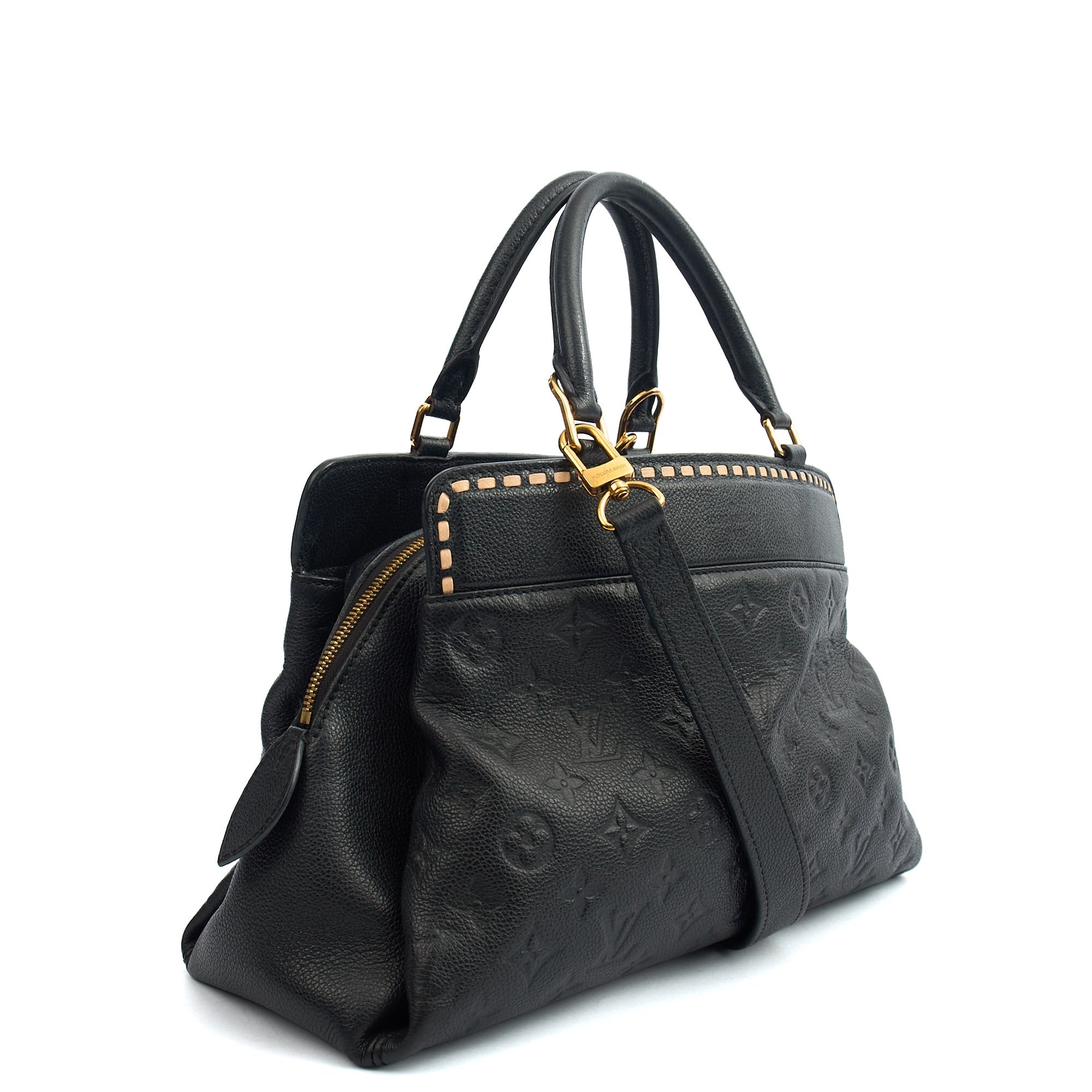 Louis Vuitton Tote Vosges in Black, Empreinte Leather
