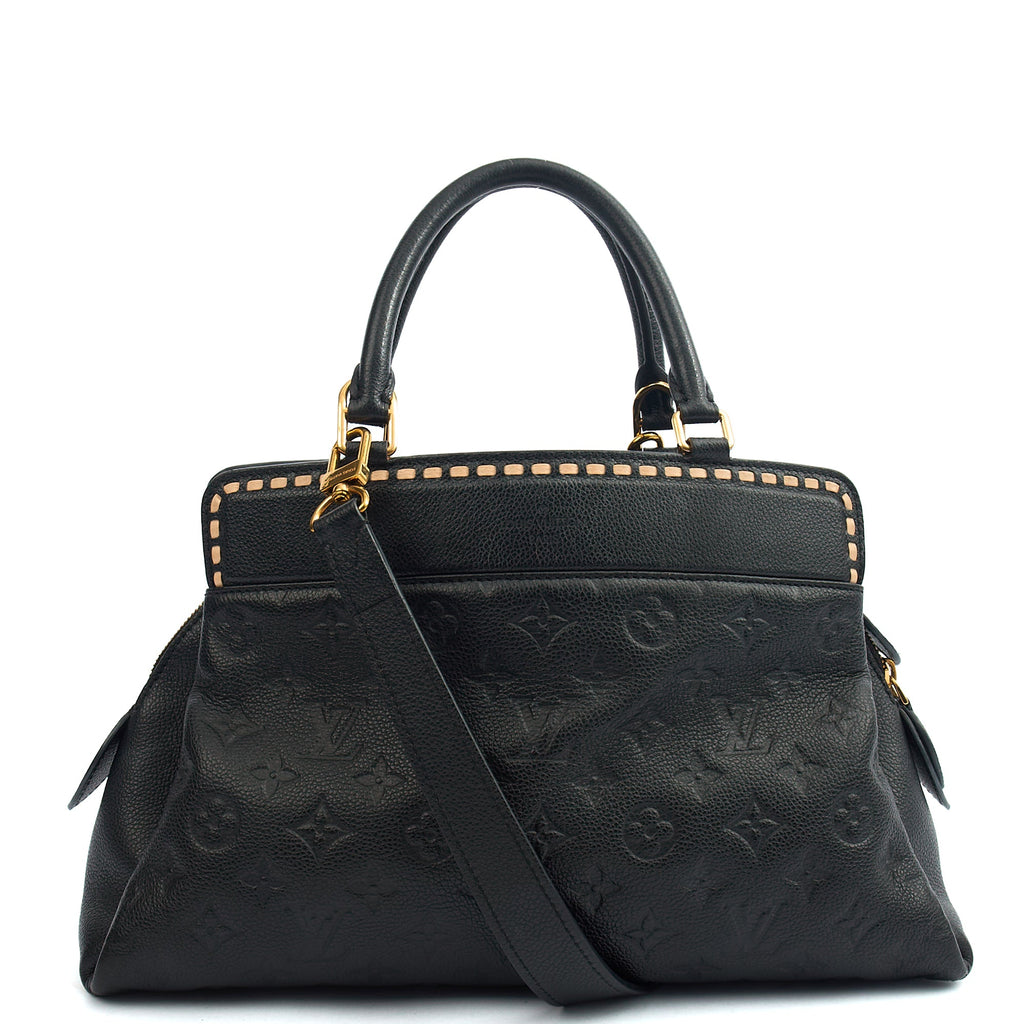 Louis Vuitton Tote Vosges in Black, Empreinte Leather
