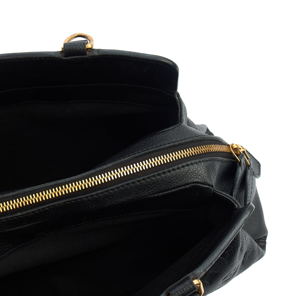 Louis Vuitton Tote Vosges in Black, Empreinte Leather