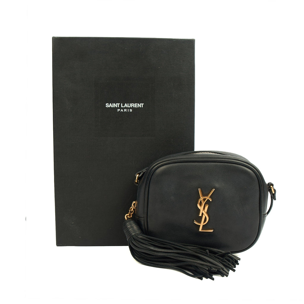 Saint Laurent Cross Body Lou - Mini in Black, Calfskin Leather