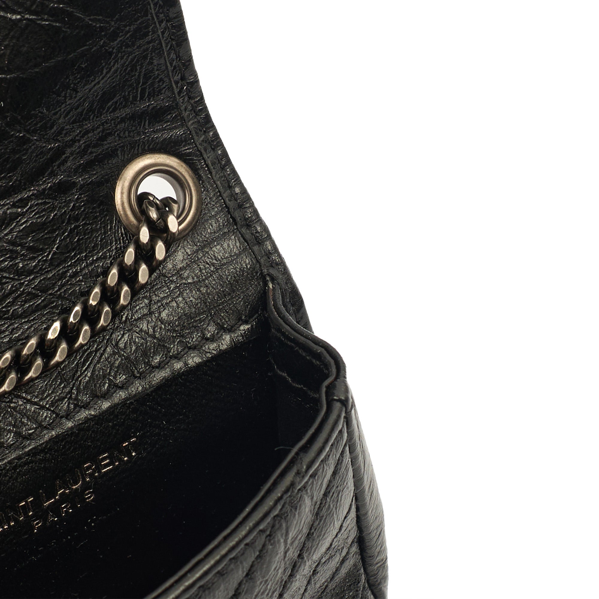 Saint Laurent Mini Bag Niki- Baby in Black, Leather