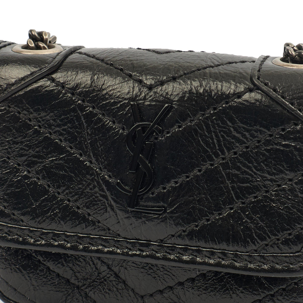 Saint Laurent Mini Bag Niki- Baby in Black, Leather
