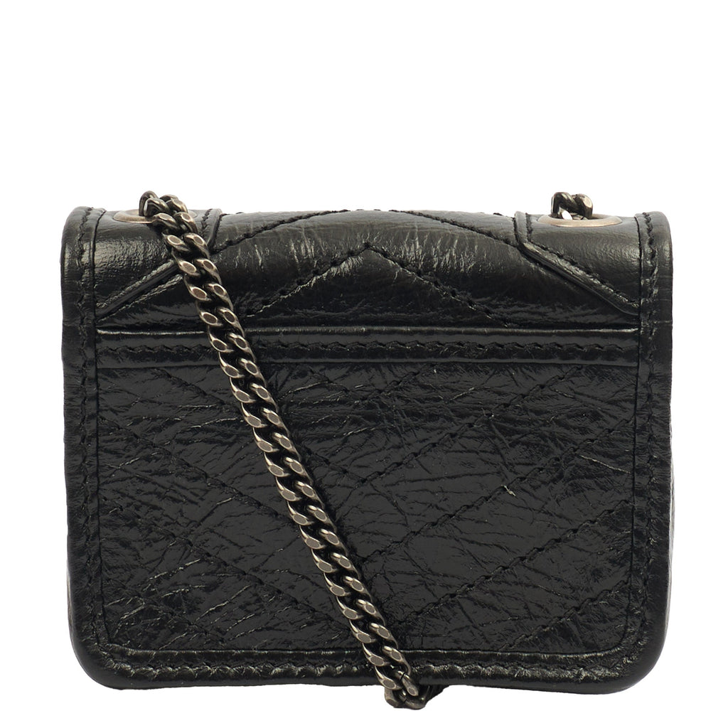 Saint Laurent Mini Bag Niki- Baby in Black, Leather