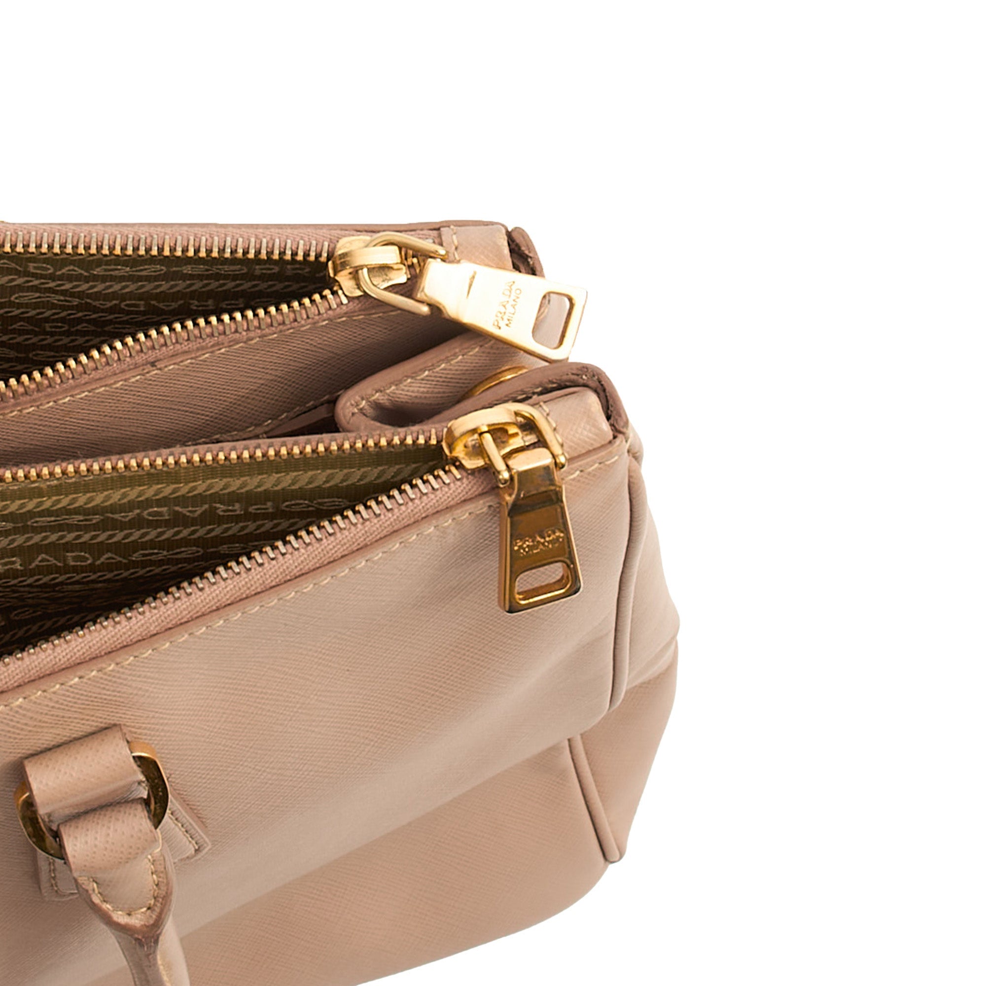 Prada Tote Galleria - Medium Double Zip Tote in Pink, Saffiano Leather