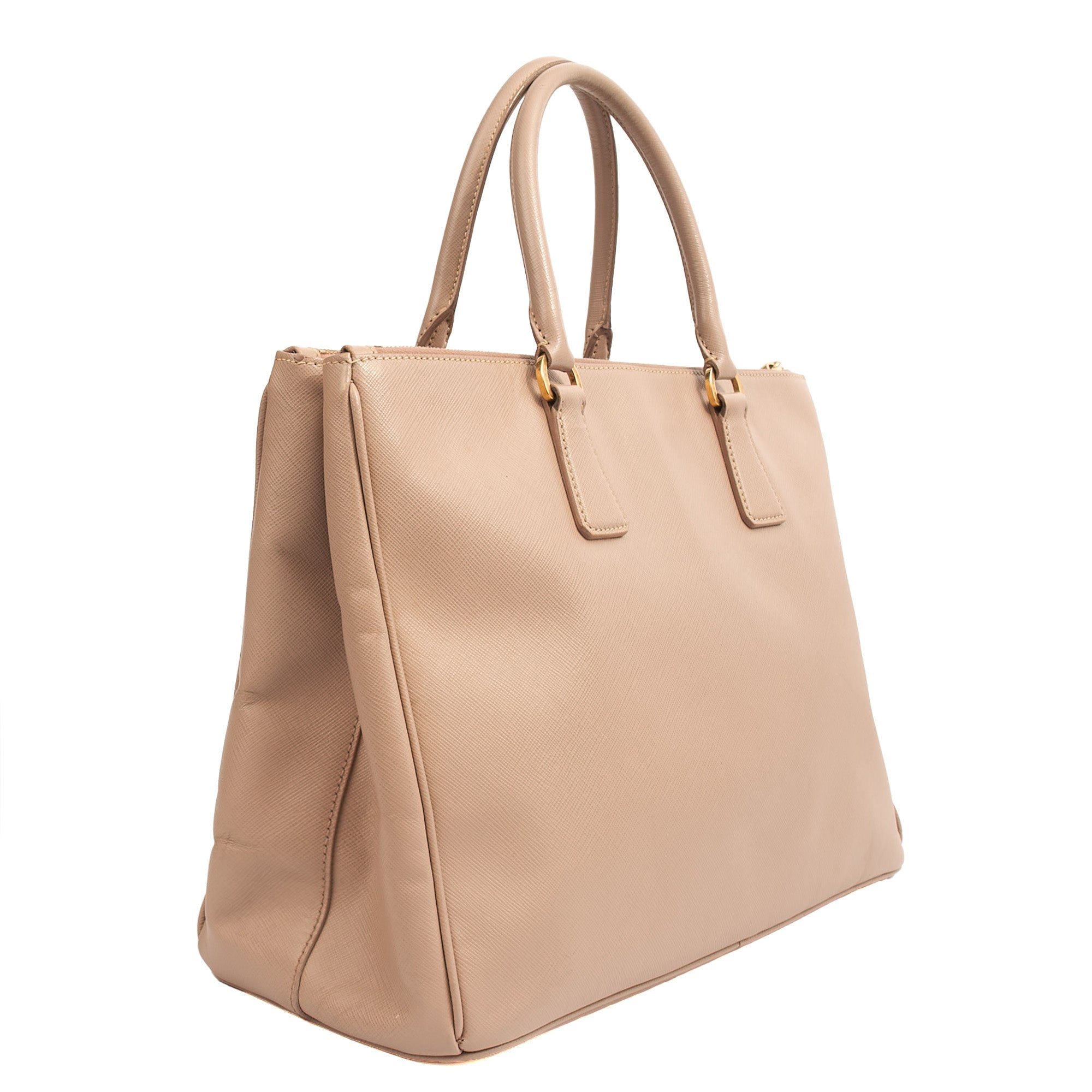 Prada Tote Galleria - Medium Double Zip Tote in Pink, Saffiano Leather