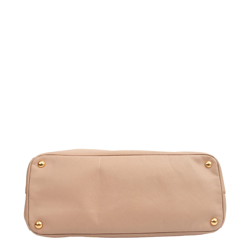 Prada Tote Galleria - Medium Double Zip Tote in Pink, Saffiano Leather
