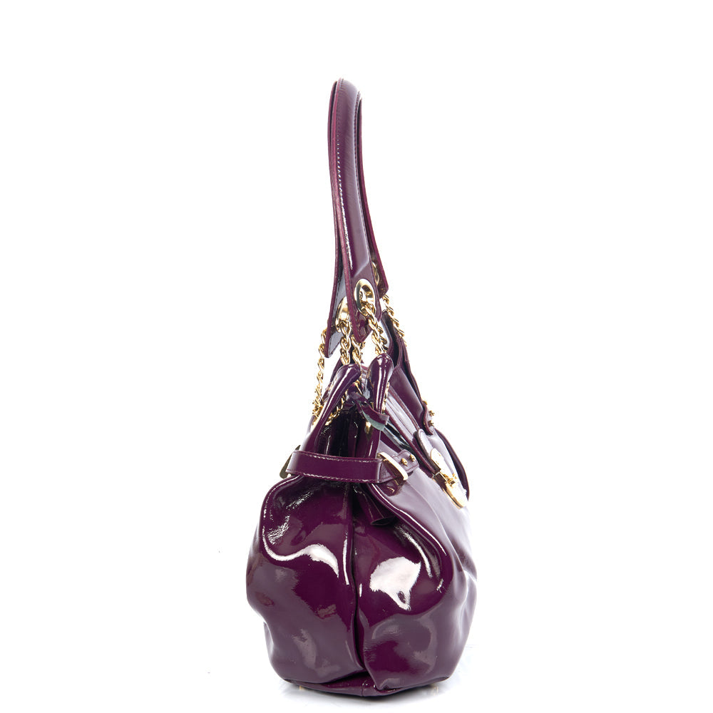 Aspinal of London Tote Barbarella in Purple, Leather