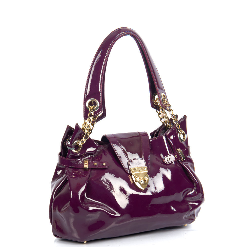 Aspinal of London Tote Barbarella in Purple, Leather