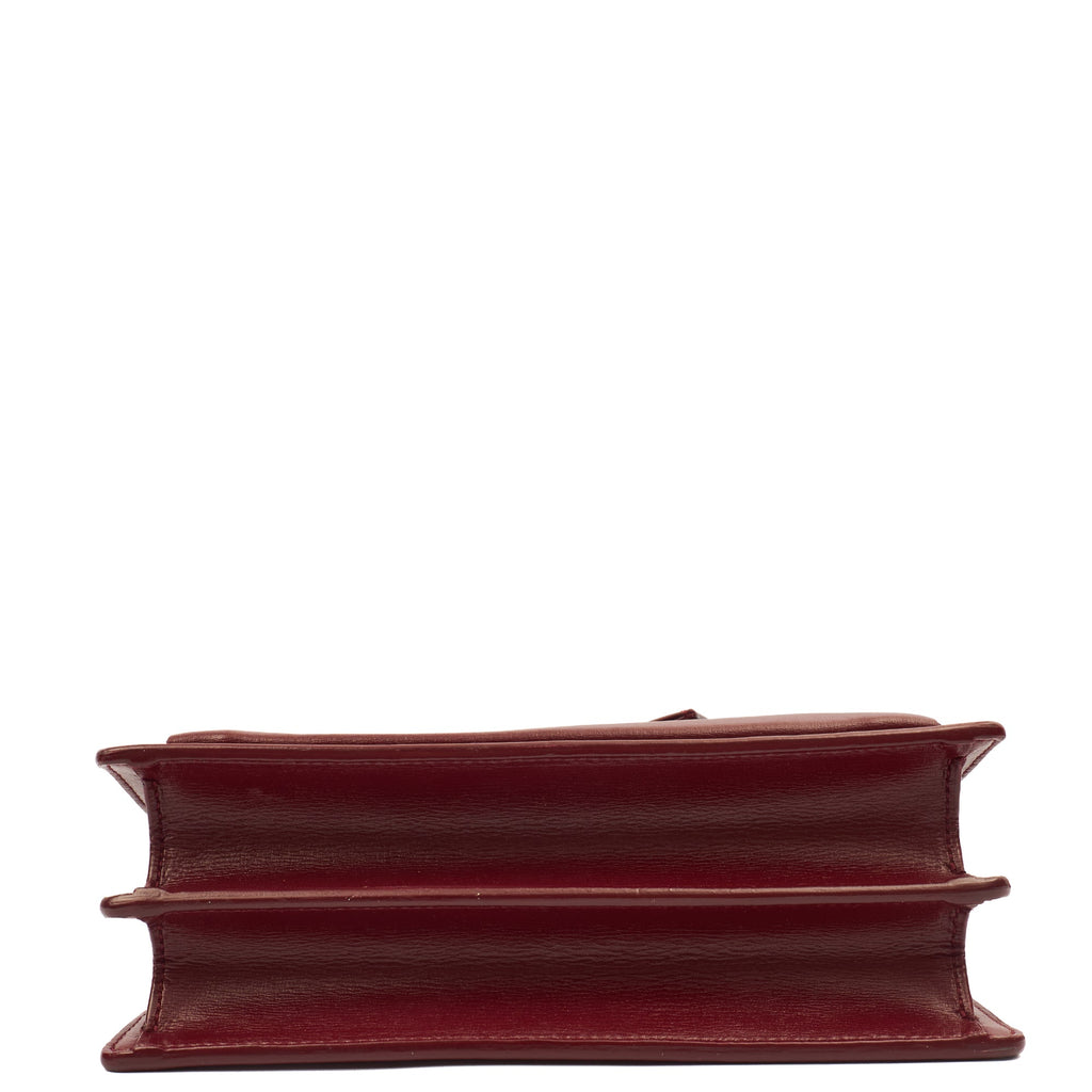 Saint Laurent Shoulder Bag Sunset - Medium in Red, Calfskin Leather