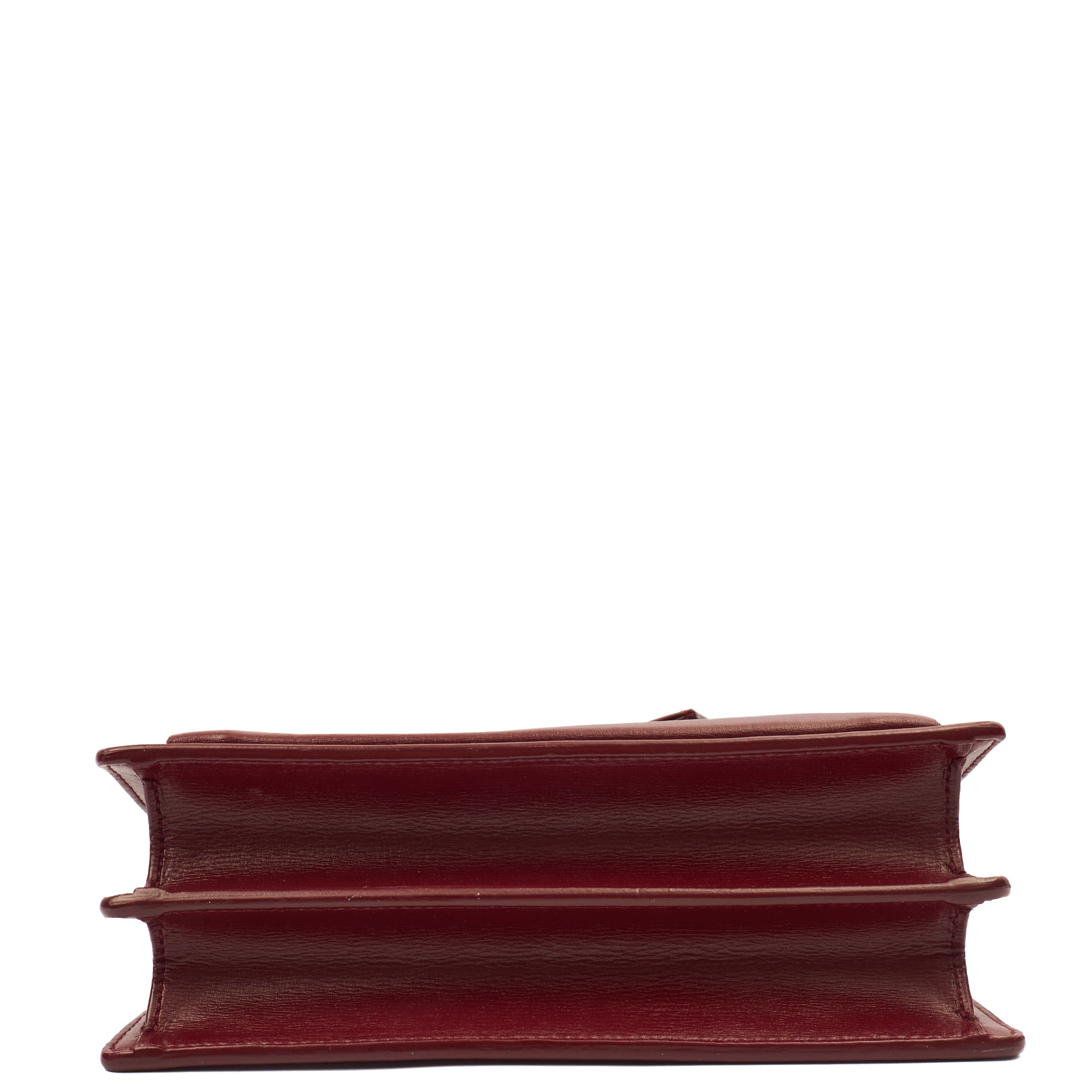 Saint Laurent Shoulder Bag Sunset - Medium in Red, Calfskin Leather