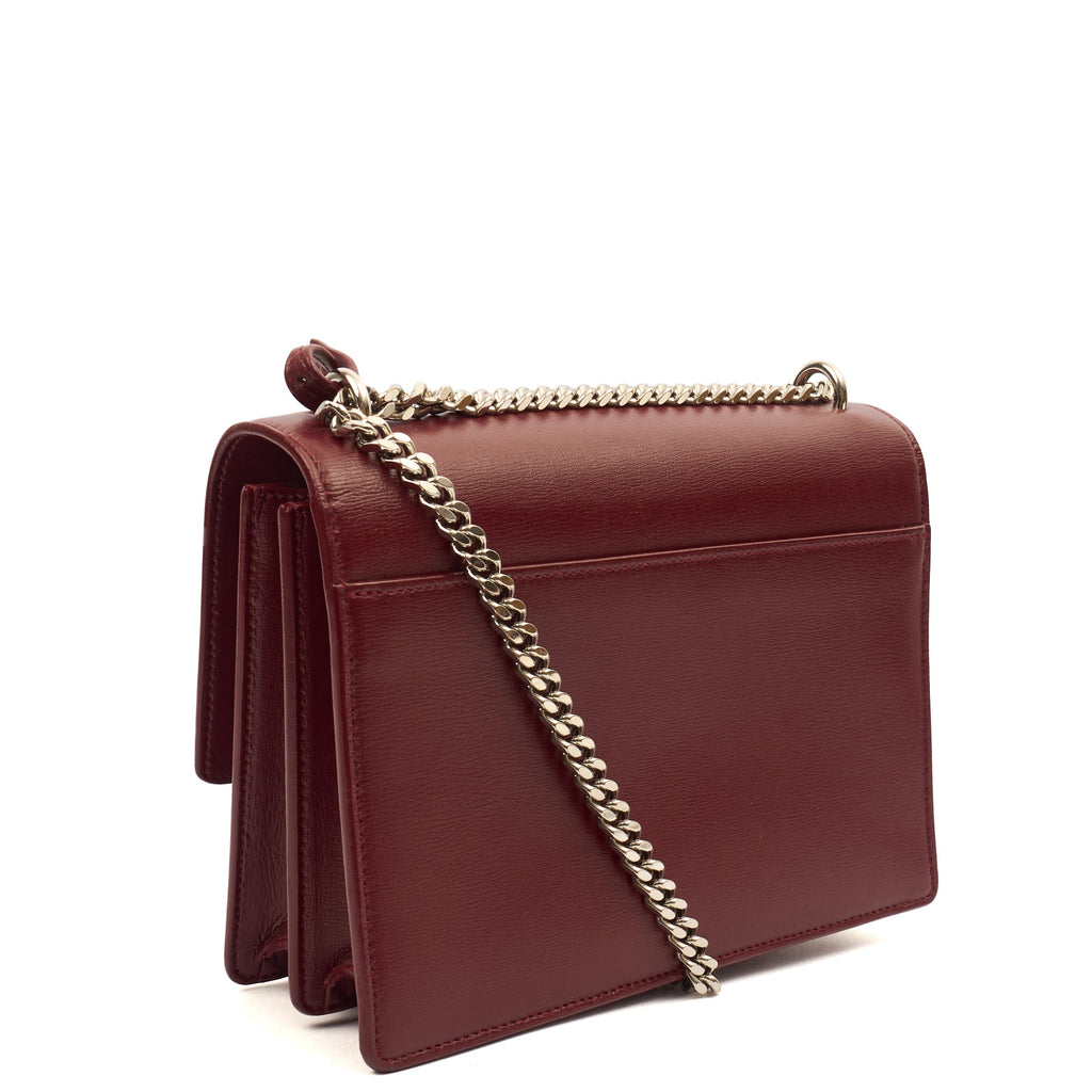 Saint Laurent Shoulder Bag Sunset - Medium in Red, Calfskin Leather
