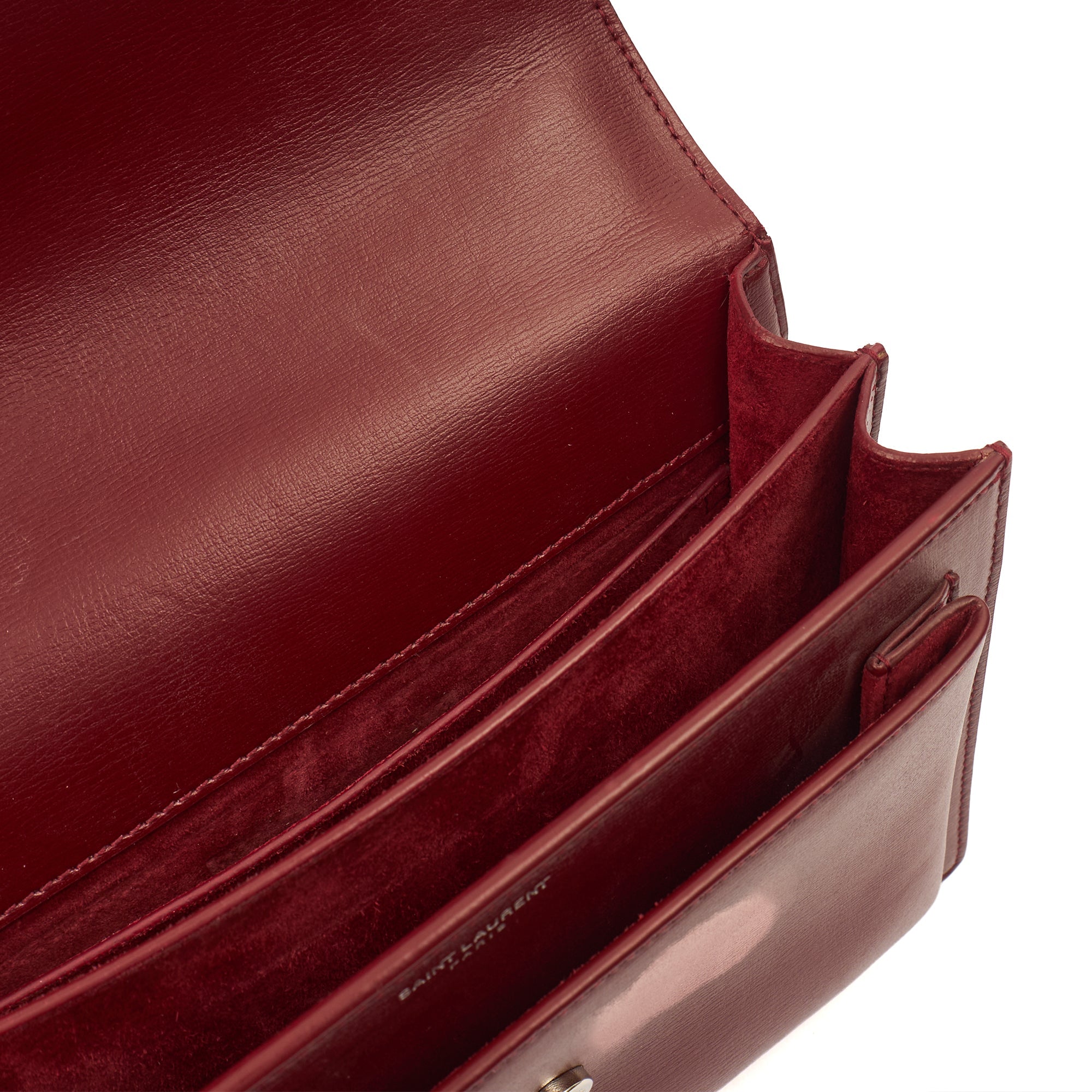 Saint Laurent Shoulder Bag Sunset - Medium in Red, Calfskin Leather