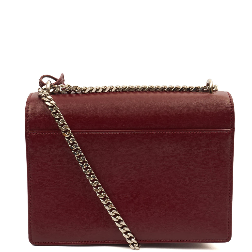 Saint Laurent Shoulder Bag Sunset - Medium in Red, Calfskin Leather