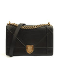 Christian Dior Shoulder Bag Diorama - Medium in Black, Calfskin