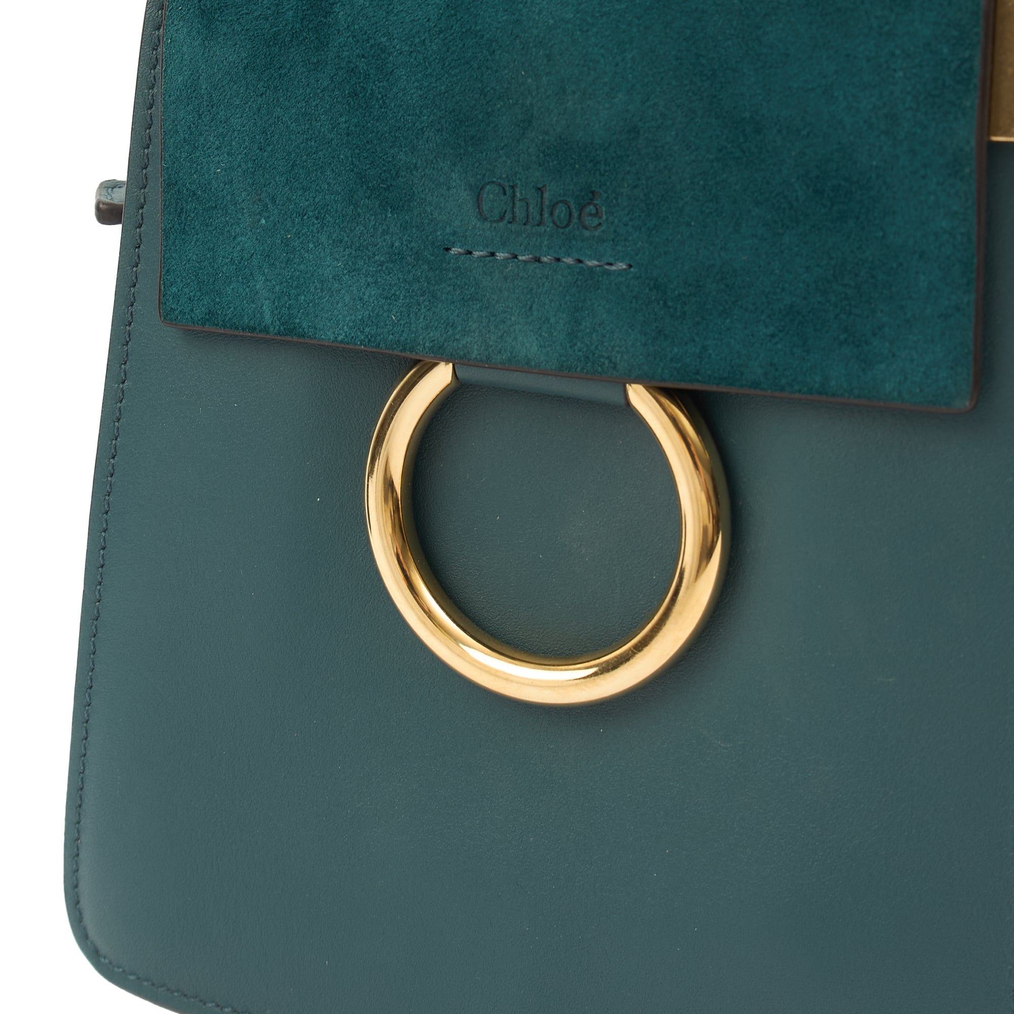 Chloe Cross Body Faye Day - Mini in Green, Calfskin Leather