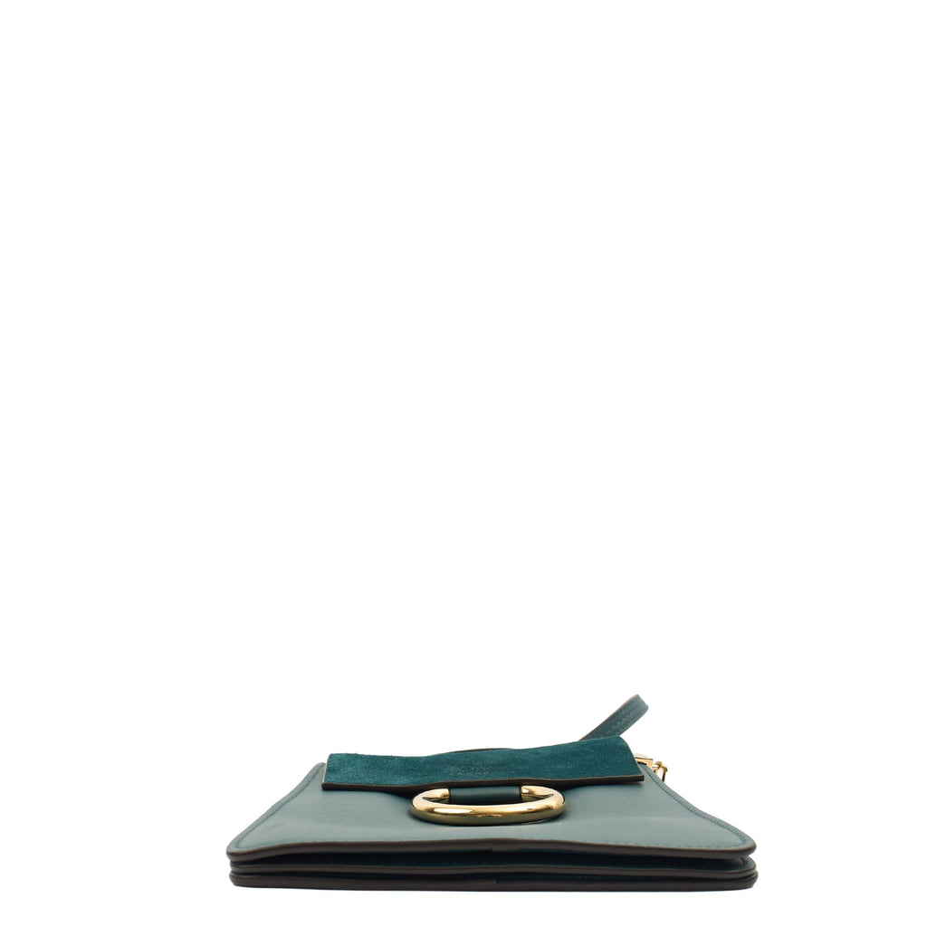 Chloe Cross Body Faye Day - Mini in Green, Calfskin Leather