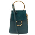 Chloe Cross Body Faye Day - Mini in Green, Calfskin Leather