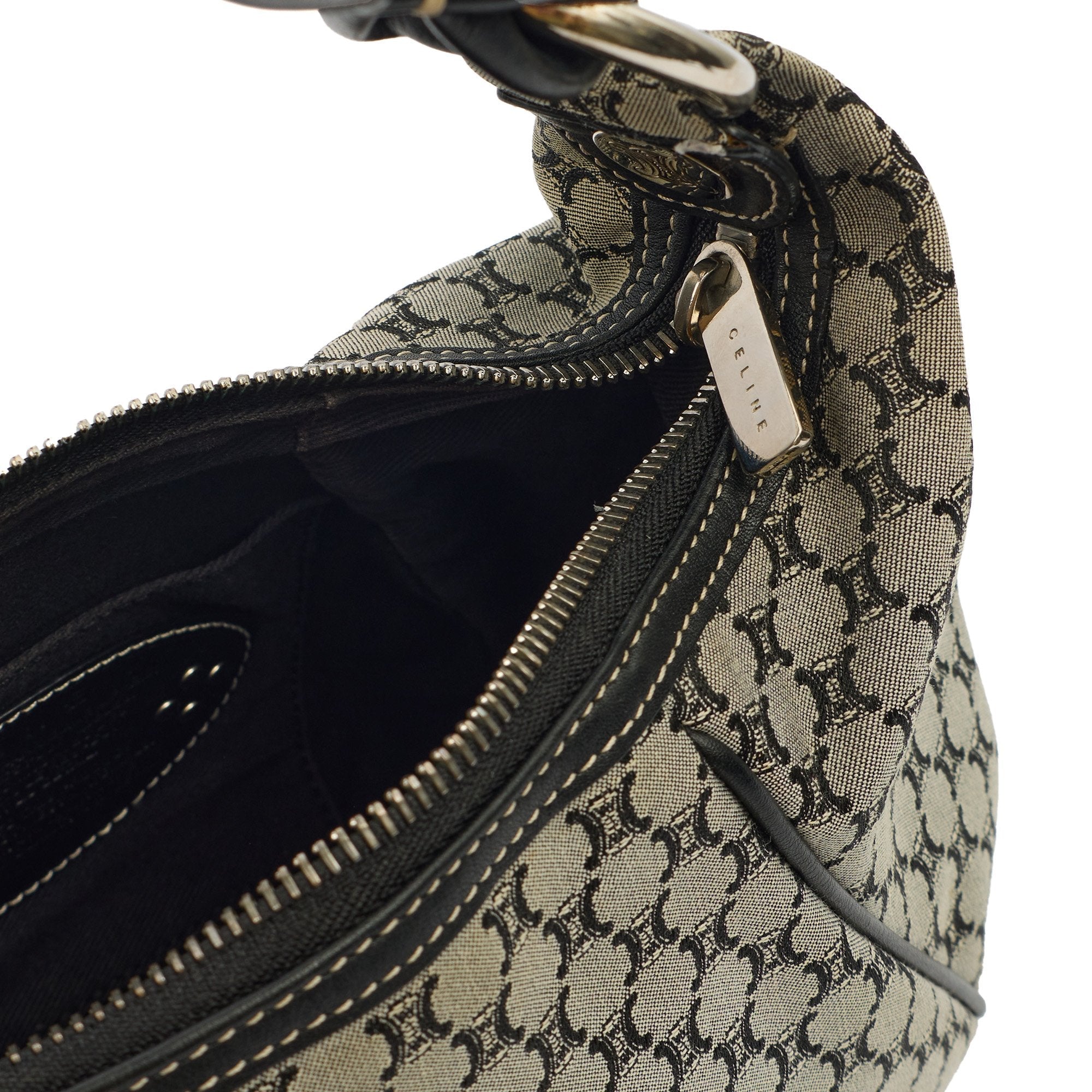 Celine Shoulder Bag Vintage Shoulder Bag in Navy, Canvas
