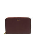 Mulberry Wallet Wallet in Oxblood, Calfskin Leather