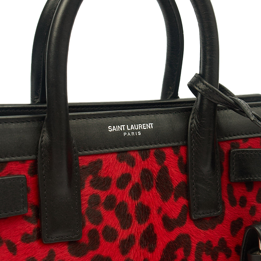 Saint Laurent Tote Sac de Jour Nano in Black, Calfskin Leather
