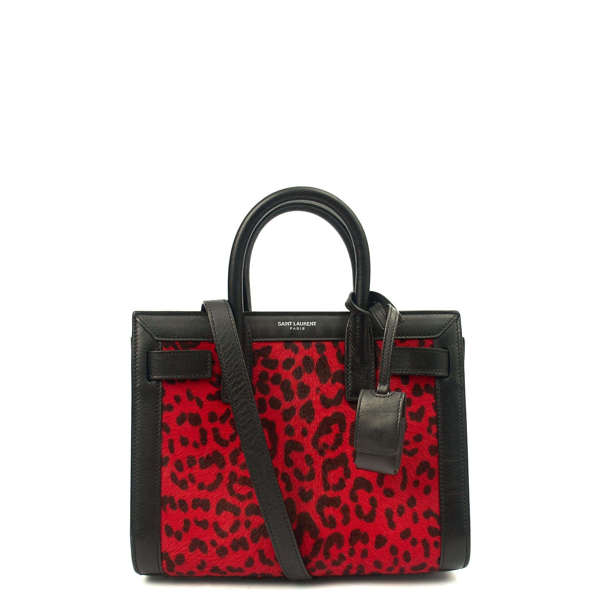 Saint Laurent Tote Sac de Jour Nano in Black, Calfskin Leather