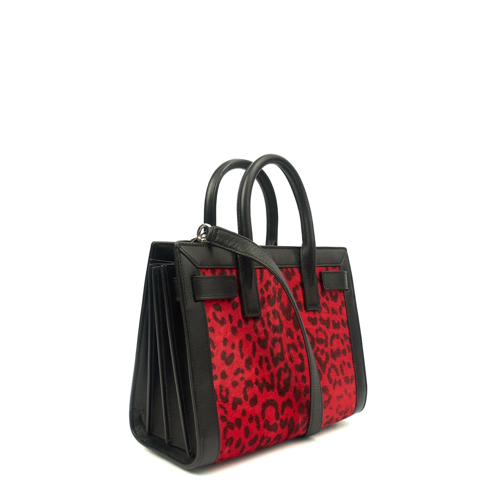 Saint Laurent Tote Sac de Jour Nano in Black, Calfskin Leather